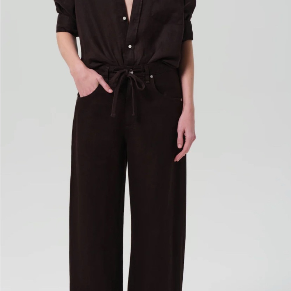 Citizens Of Humanity Brynn Drawstring Linen Trousers - New W. Tags